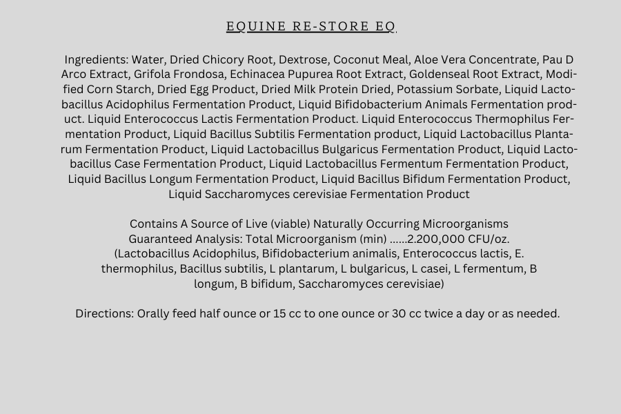 Equine Restore EQ - Immune System Reset & Boost