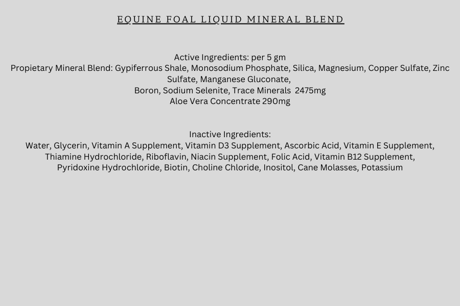 Equine Foal Mineral Blend - Supports Strong Bone and Joint Development
