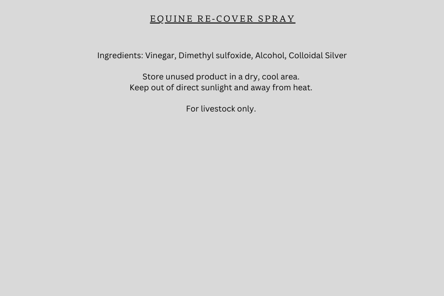 Equine Re-Cover - Support for open (deeper) wounds