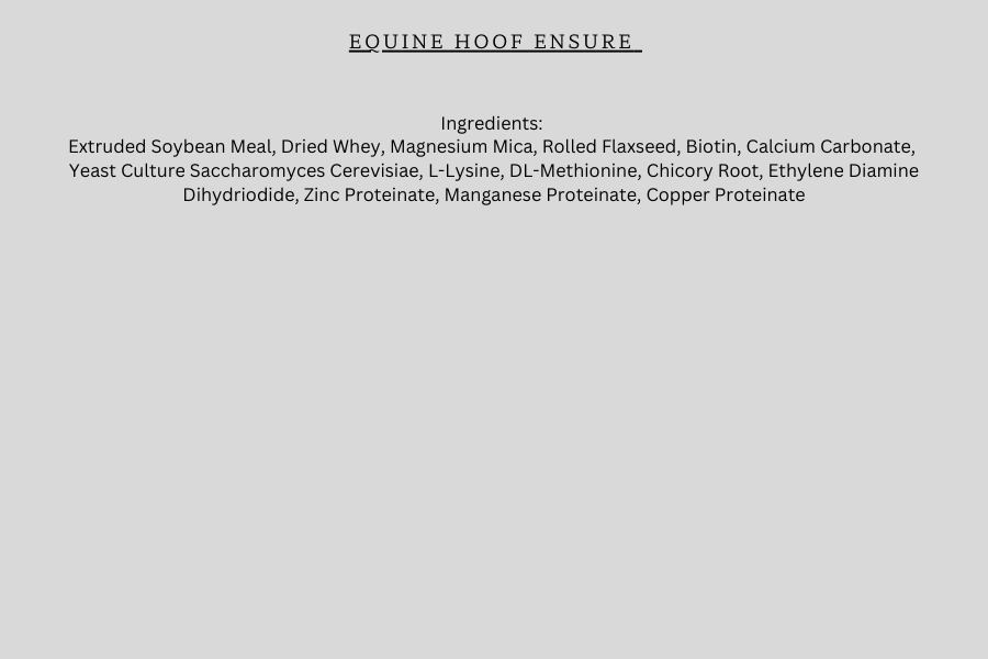 Equine Hoof Ensure - Supports Healthy Hoof Growth
