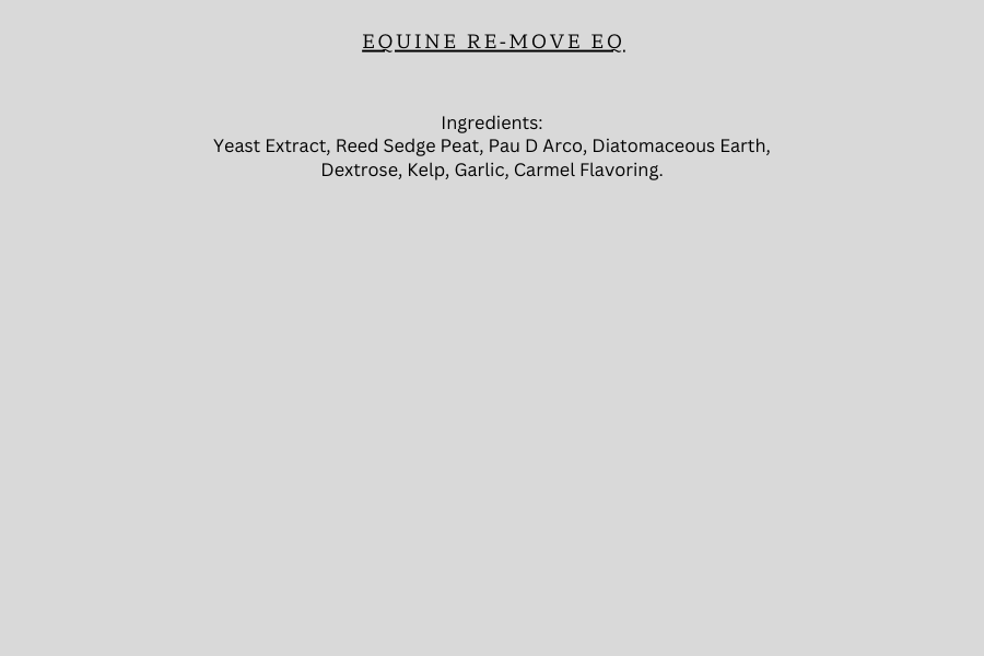 Equine ReMove EQ - Natural Worm Resistance for Horses