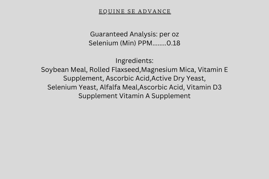 Equine SE Advance