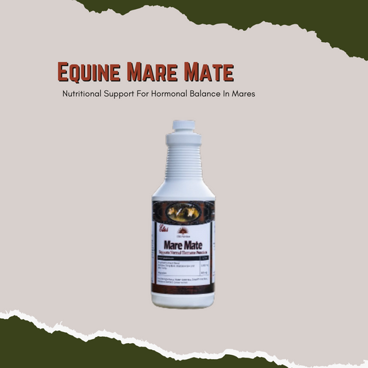 1 Quart Bottle  Equine Mare Mate is an herbal nutritional supplement designed to support hormonal balance in mares.