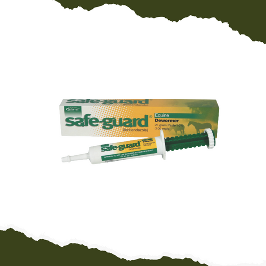 Contains 10% Fenbendazole. Safe for pregnant and nursing mares, foals and breeding stallions. Very effective in the control of large and small strongyles, pinworms and ascarids. Dosage: one 25 gm syringe per 1,100 lb. Apple cinnamon flavor.