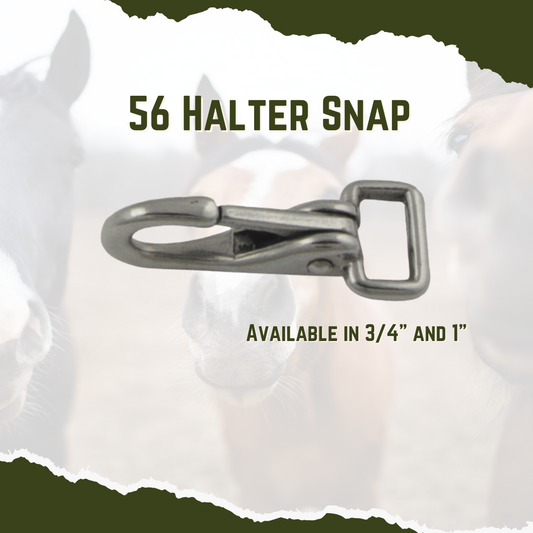  56 Nickle Plated Halter Snap from Elite Global.