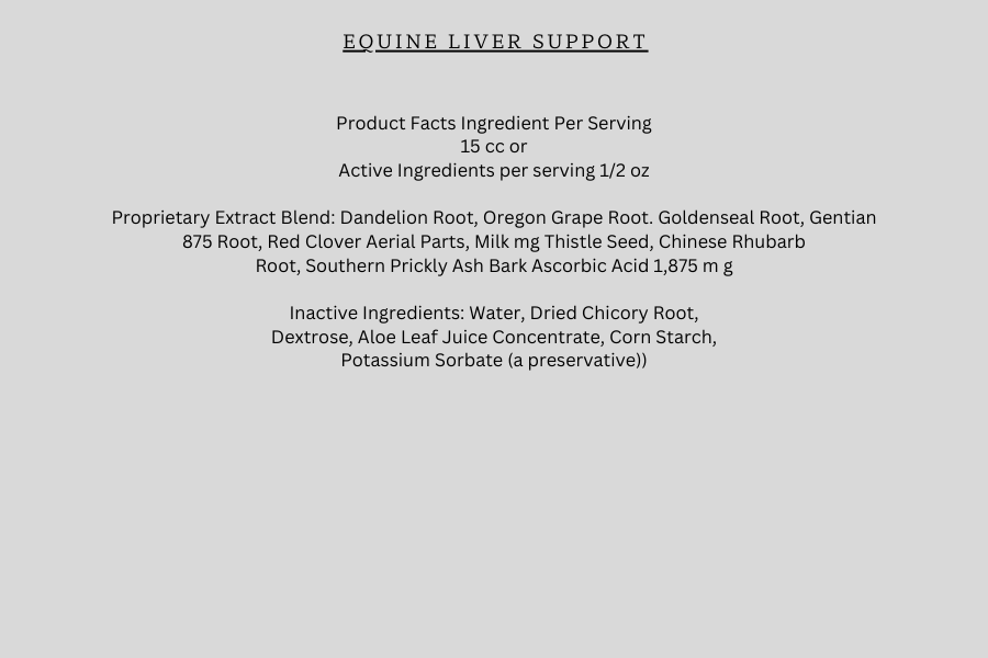 Equine Liver Support - Herbal Blend for Liver Health