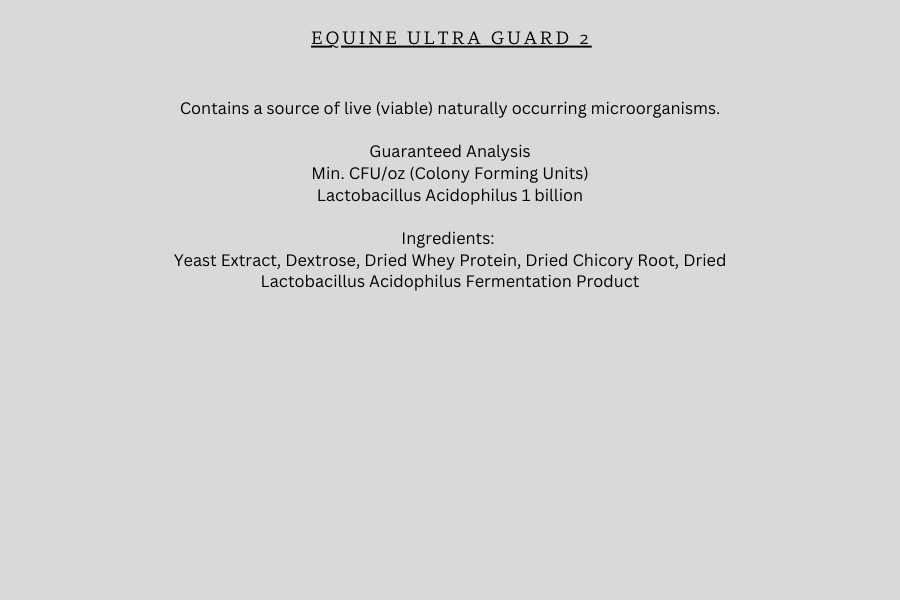 Equine Ultra Guard 2 - Livestock Powder Immune System Aid with MOS Yeast