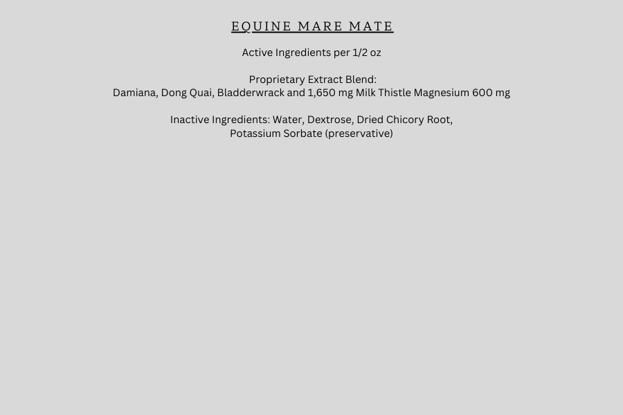 Equine Mare Mate - Nutritional Support For Hormonal Balance In Mares