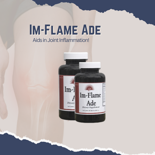 IM-Flame Ade is a powerful aid in joint inflammation, helping to reduce the discomfort and restore joint lubrication. With its powerful benefits, you can take control of your joint health and enjoy the freedom of looking after your body!