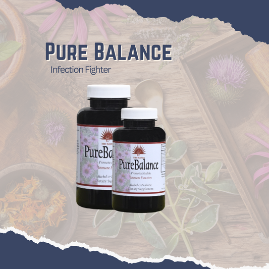 Experience the power of natural healing with Pure Balance - Infection Fighter! This carefully curated blend of echinacea, golden seal, and Pau d Arco provides a natural, occasional infection support for 2-3 weeks at a time. Plus, our unique blend of probiotics, prebiotics and herbs make this the perfect natural solution for supporting your immune system! Try it for yourself and feel the difference!
