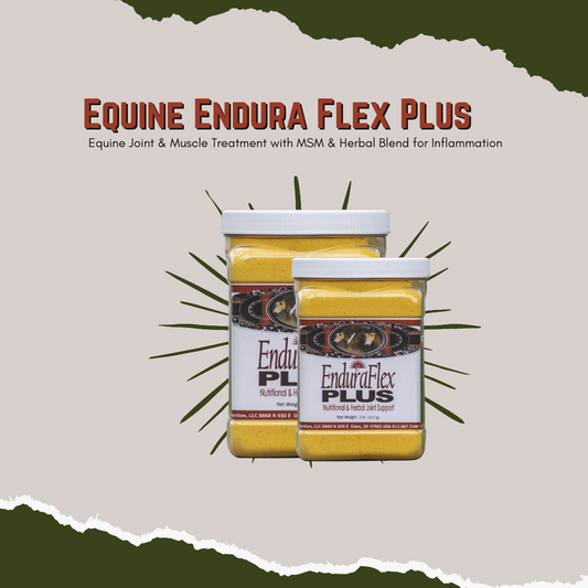 Joint support with added ingredients to promote joint fluid production Herbal benefits for pain and inflammation Nutritional support for joint maintenance and health in older horses All the benefits of Endura Flex but stronger and for more extreme situations. Customers have seen great results for any kind of pain and inflammation. The Turmeric and Boswellia are herbs commonly known to relieve pain and inflammation. 